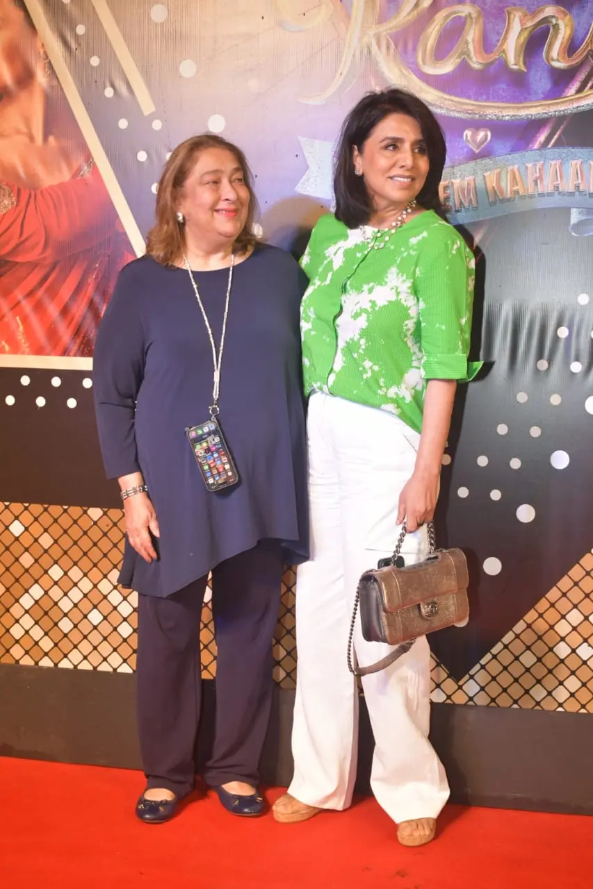 Dressed in a stunning ensemble, Neetu exuded a regal charm, captivating all with her poise and grace.